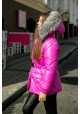 Куртка еврозима фуксия с переливом